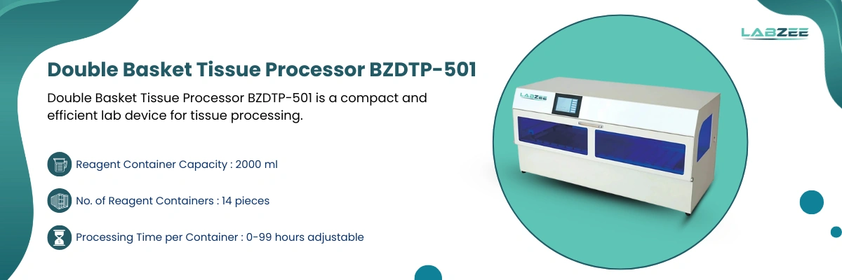 Double Basket Tissue Processor BZDTP-501