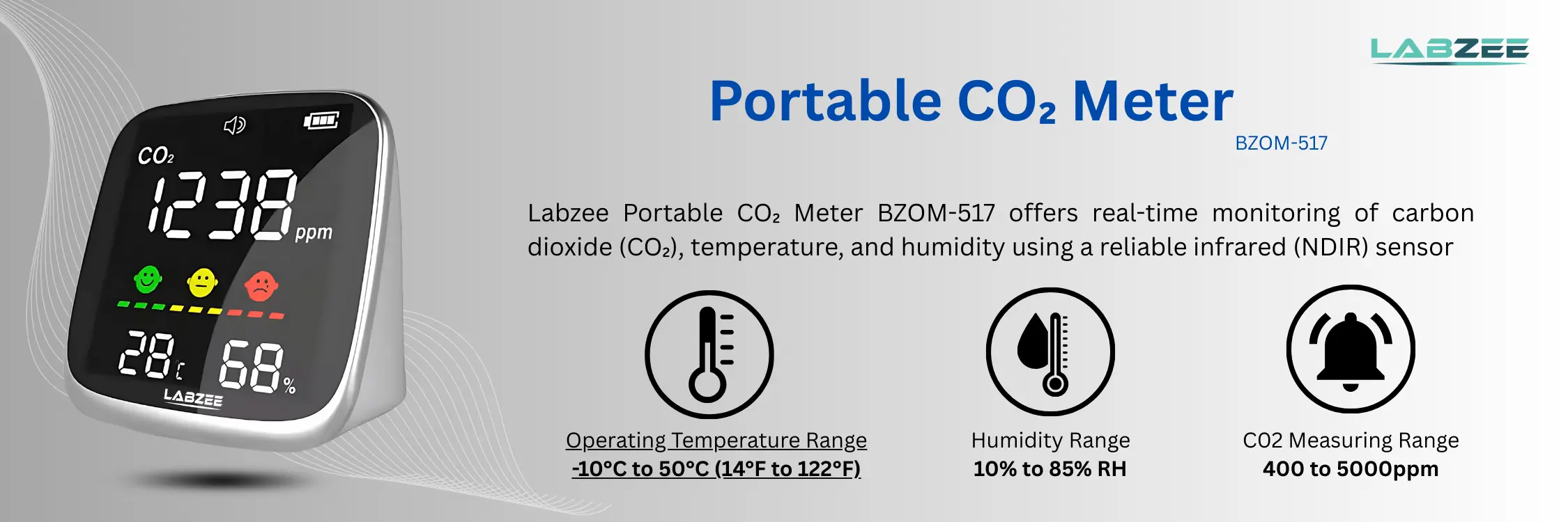 Portable CO₂ Meter BZOM-517